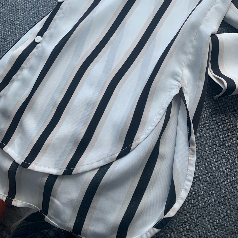 Long striped button down - Picture 8 of 8